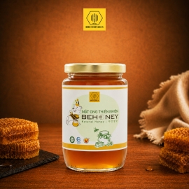 MẬT ONG THIÊN NHIÊN BEHONEY BEAR [ NATURAL HONEY ] 380ML